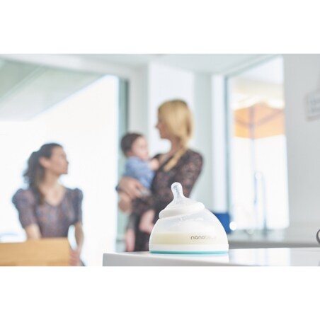 Smoczek silikonowy na butelkę Nanobebe - szybki przepływ - 2 szt.