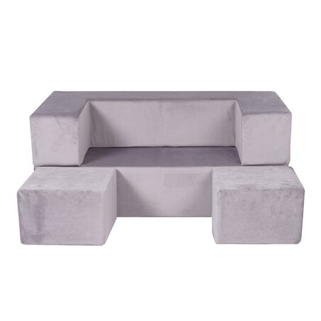 Sofa dla Dzieci, Cube, Szara