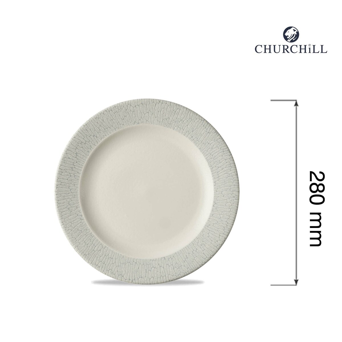 Talerz płytki klasyczny Delta Grey, 280mm