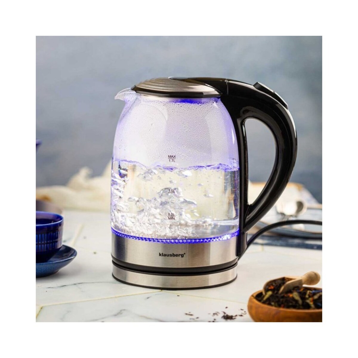 Klausberg czajnik elektryczny szklany 1.7l KB7886