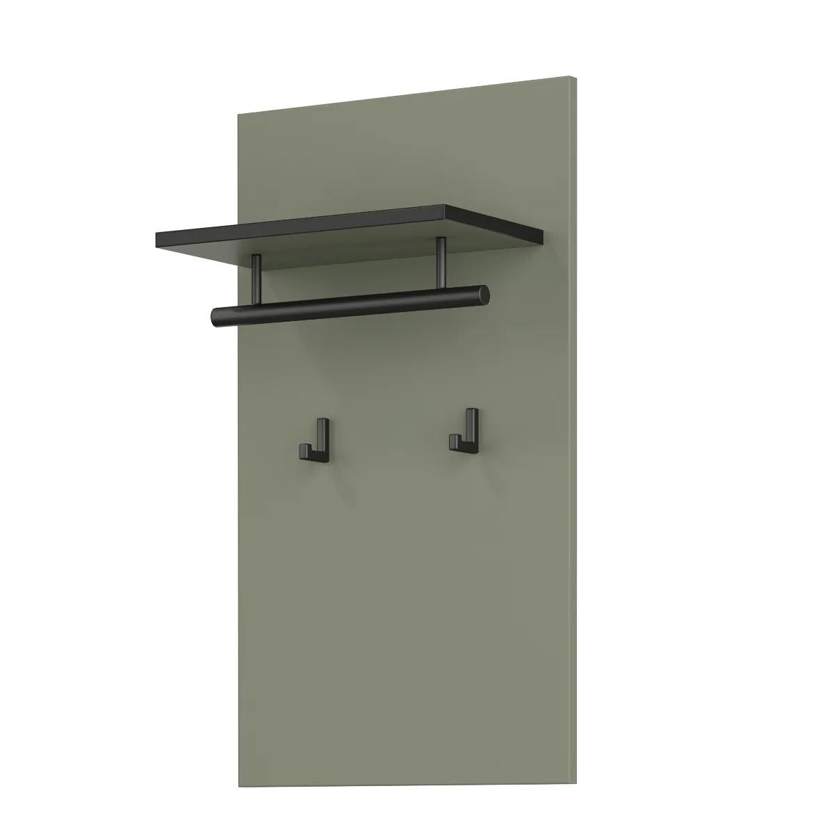 Wieszak do przedpokoju CROSS 40x70cm zielony/czarny