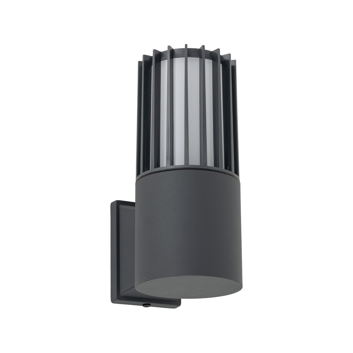 Kinkiet zewnętrzny TK Lighting RIBO GRAY IP54 E27 szaro-biały aluminiowy na elewację i taras