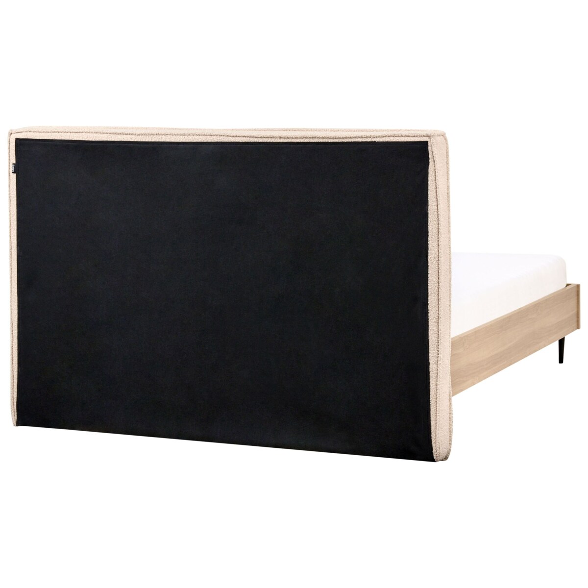 Łóżko Boucle IZERNORE 140 x 200 cm Beżowy