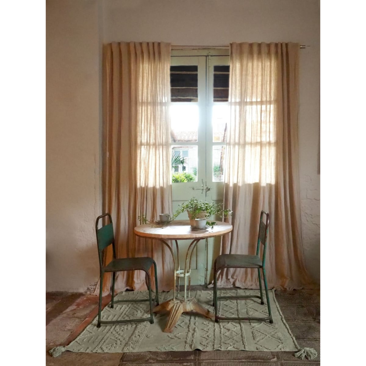 Dywan bawełniany Tribu Olive 170x240 cm Lorena Canals