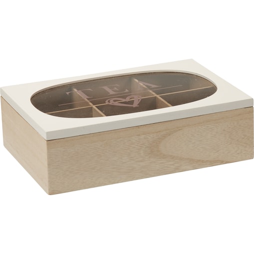 Herbaciarka ze szklanym wiekiem ZEN, 24 x 16,5 x 7 cm