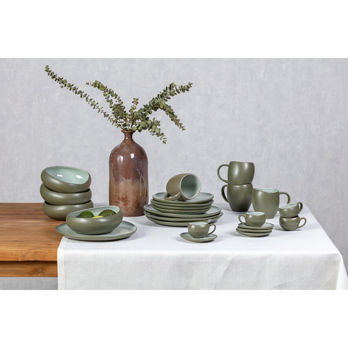 Talerz obiadowy Eucalipto, 27 x 26 x 3 cm