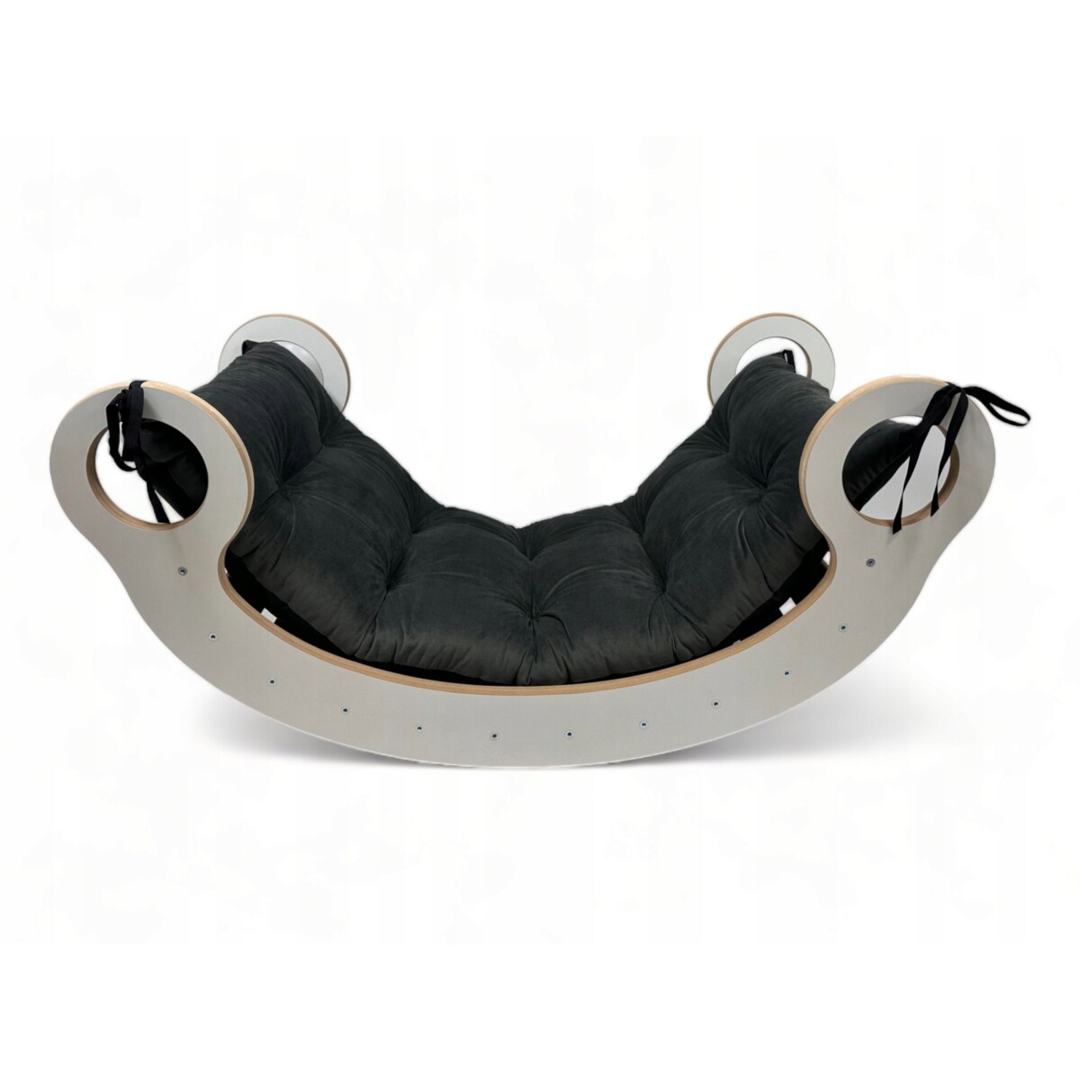 Deska do balansowania Montessori + Poduszka Grafit CERTYFIKOWANA