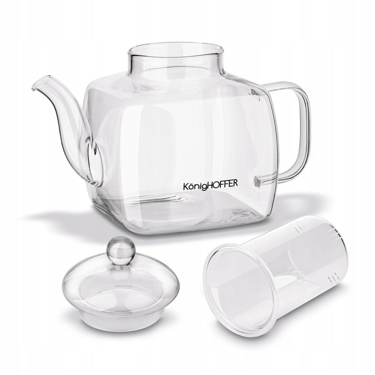 DZBANEK Z ZAPARZACZEM szklanym sitko imbryk czajnik na zioła herbatę 1,2 L