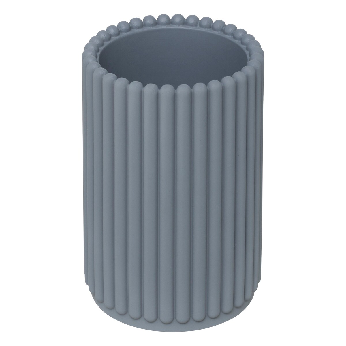 Szczotka toaletowa TIVILI 37x9 cm z pojemnikiem szary