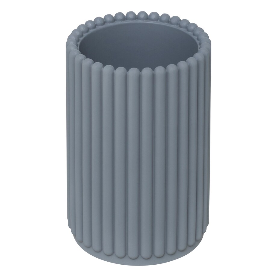 Szczotka toaletowa TIVILI 37x9 cm z pojemnikiem szary