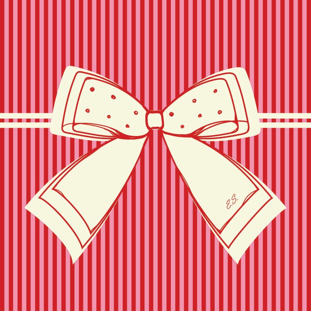 Serwetki świąteczne - Kokarda (2 szt.)