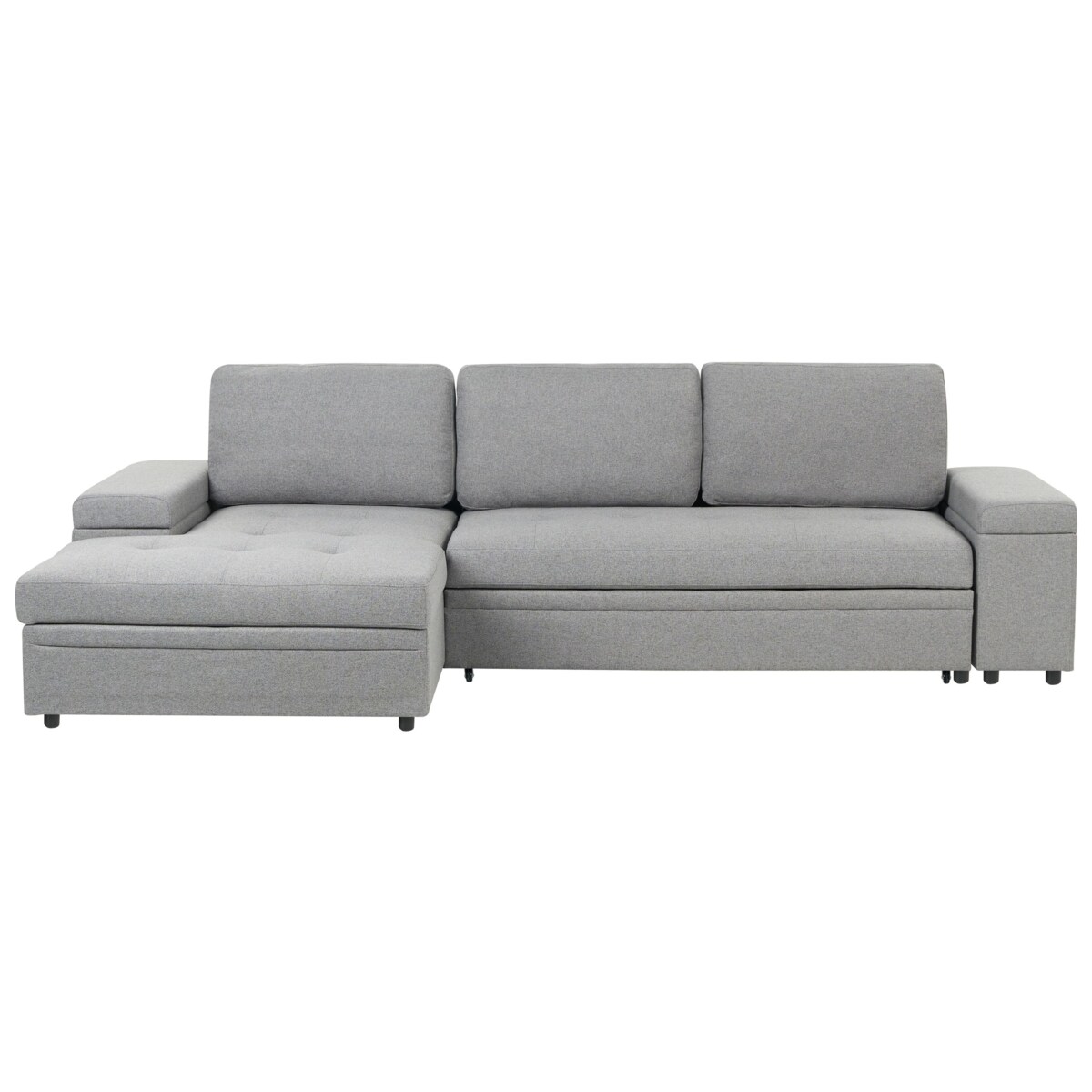 Sofa narożna prawostronna HRISEY Szary Prawostronny