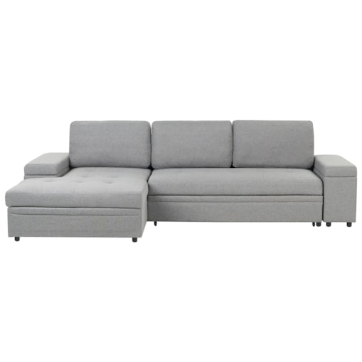 Sofa narożna prawostronna HRISEY Szary Prawostronny