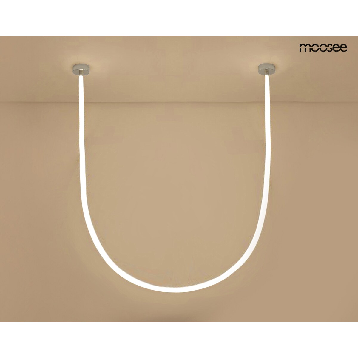MOOSEE lampa wisząca LASSO 800 Smart srebrna