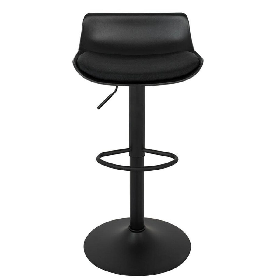 Regulowane krzesło barowe Snap Bar Tap z poduszką czarne