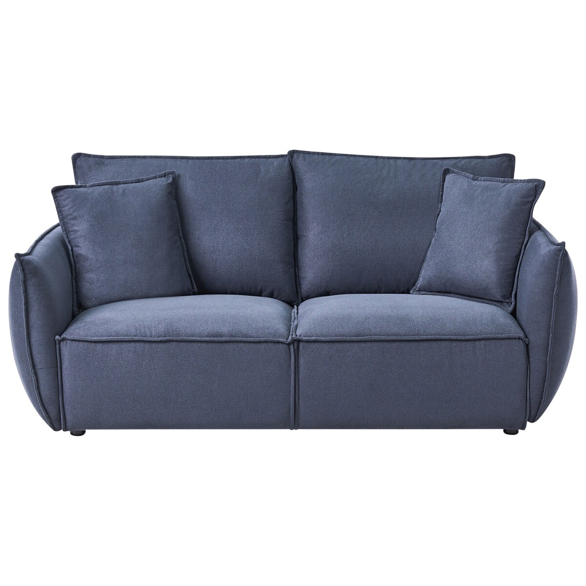 Sofa dla 3 osób KUNES Ciemnoniebieski
