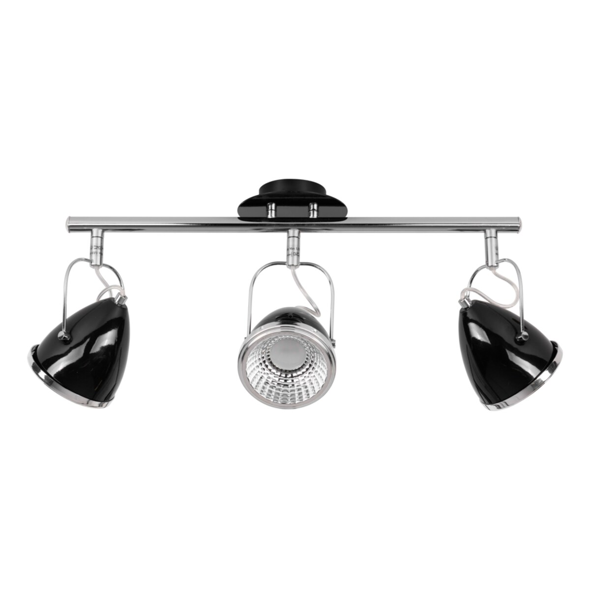 Lampa Sufitowa BRITOP Lighting 3xGU10 LED 6W Czarny i Chrom, Minimalistyczny Design od Polskiego Producenta, 1 szt.