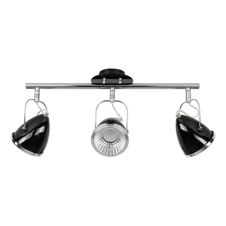 Lampa Sufitowa BRITOP Lighting 3xGU10 LED 6W Czarny i Chrom, Minimalistyczny Design od Polskiego Producenta, 1 szt.