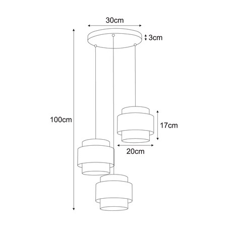 Lampa wisząca K-5282 z serii AMOS