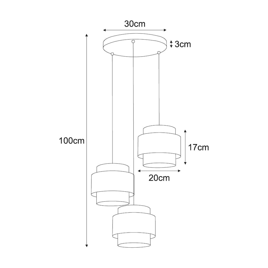 Lampa wisząca K-5282 z serii AMOS