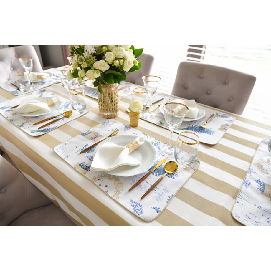 Dwustronne podkładki z motywem lawendowym Lavender & Mirha – komplet 4 szt.