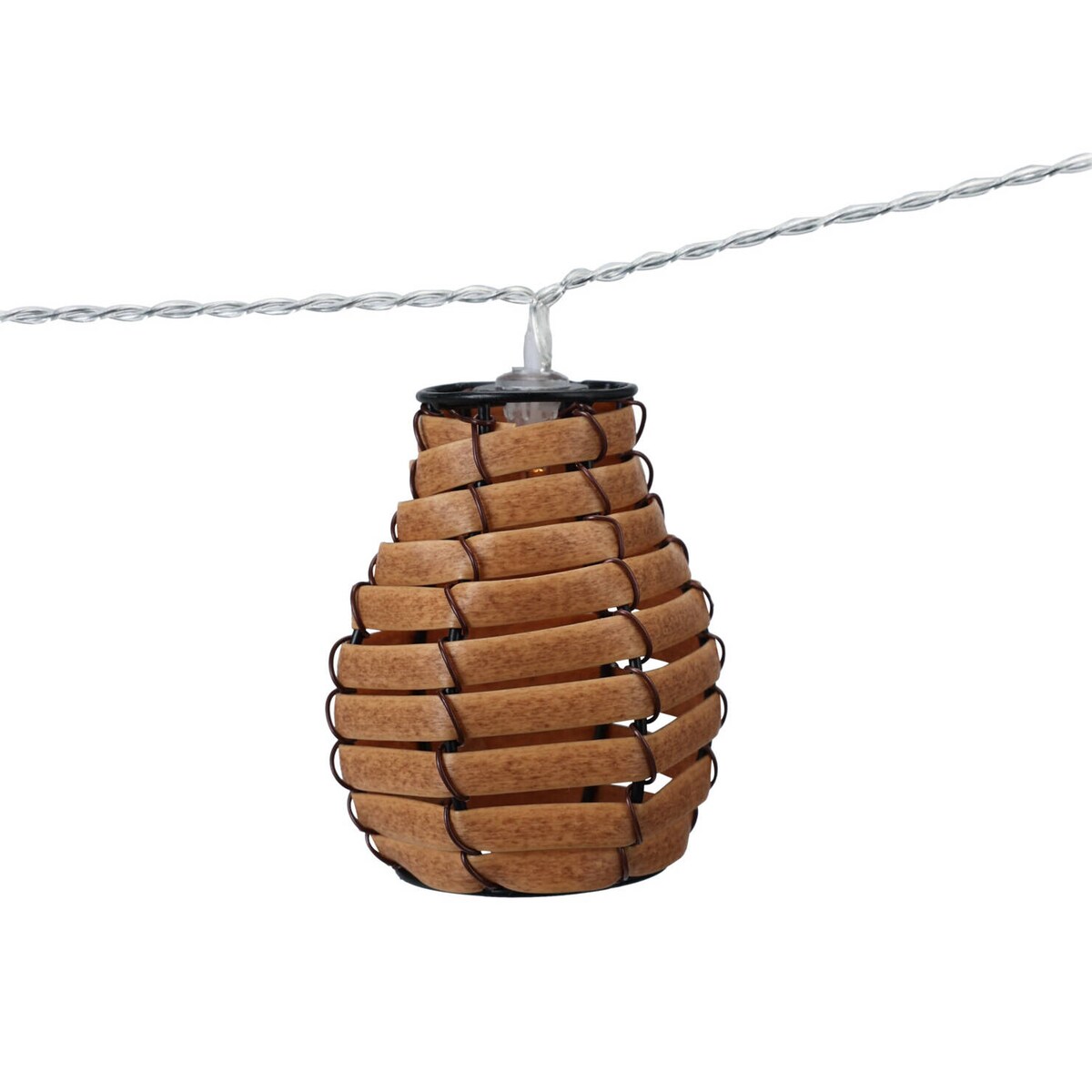 Girlanda świetlna, 10 rattanowych lampionów
