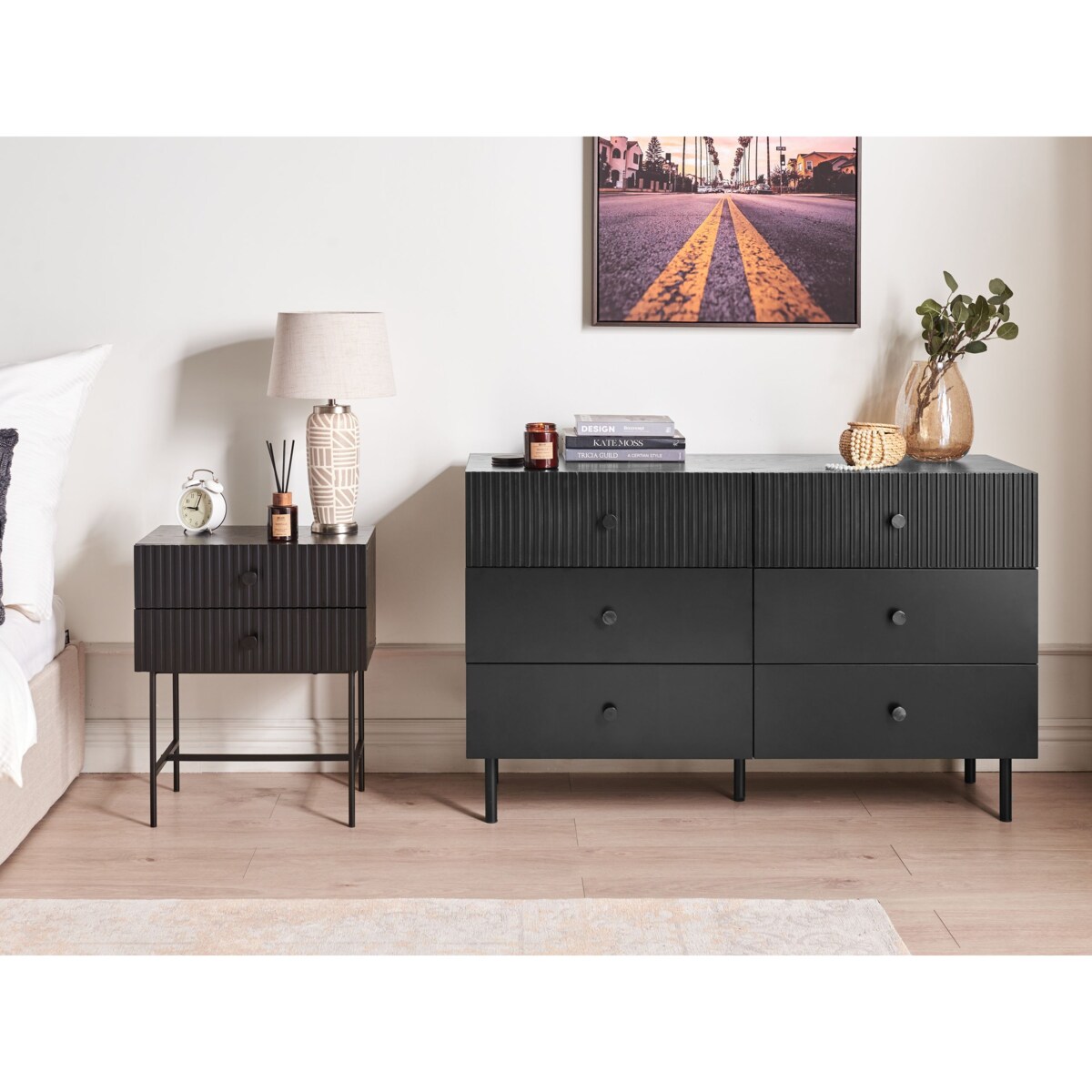 Komoda czarna COVENTRY