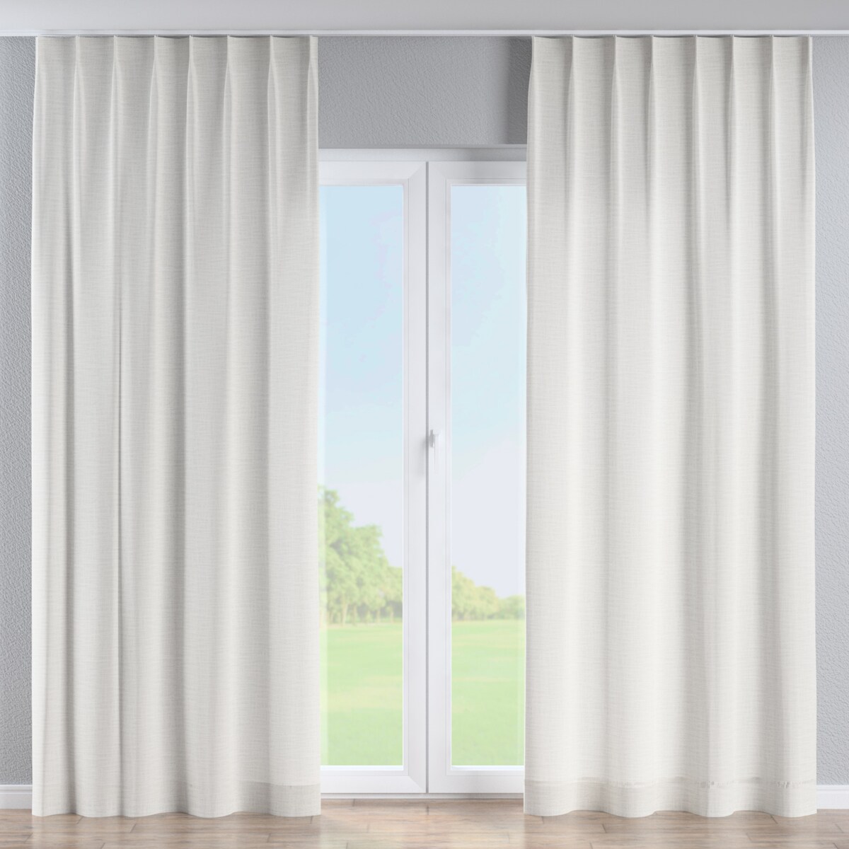 Zasłona na haczykach flex pojedynczych 130x260 ecru