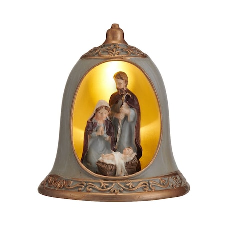 VILLA ITALIA Szopka bożonarodzeniowa LED Dzwonek 9 cm HOLY FAMILY