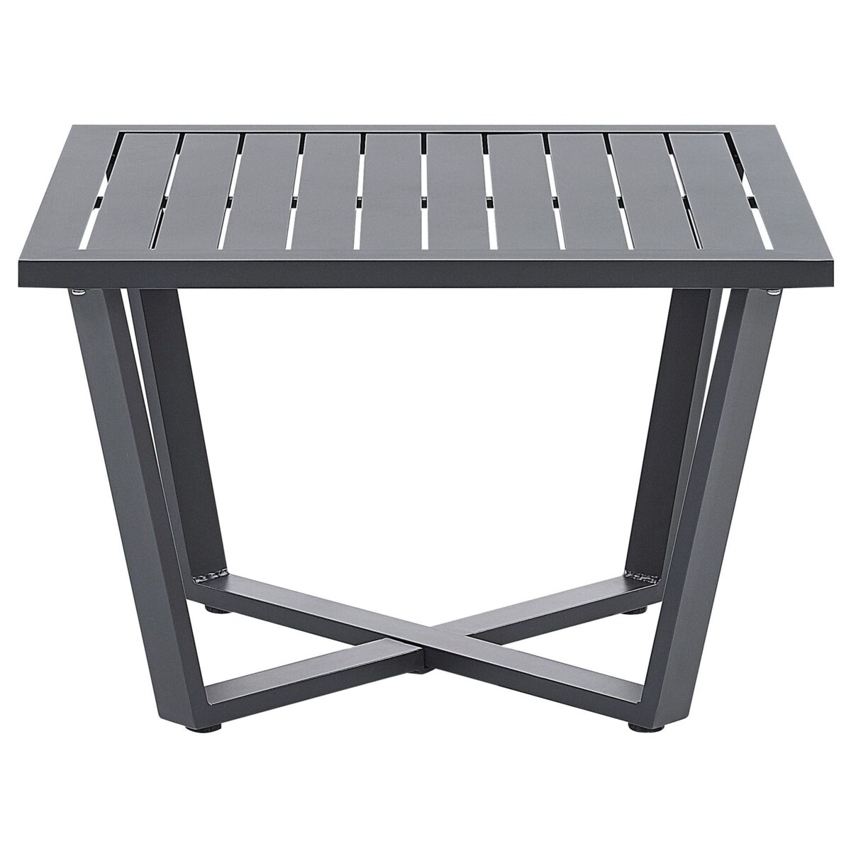 Narożnik ogrodowy ze stolikiem dla 5 osób VIZZINI Metal Szary