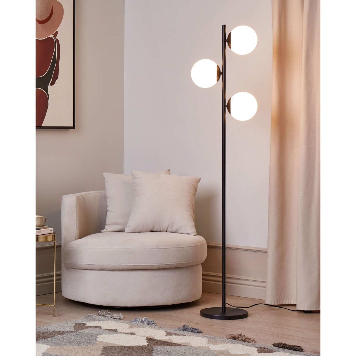 Lampa podłogowa WADI Metal Czarny