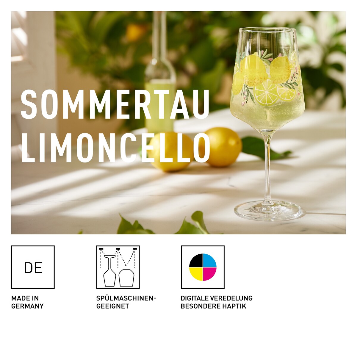 Ritzenhoff Zestaw 2 szt. kieliszków do aperitif koktajli soków Sommertau Limoncello kryształ 19/20
