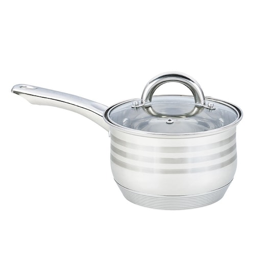 Rondel stalowy z pokrywką na indukcję gaz 16cm 2.1L MAESTRO