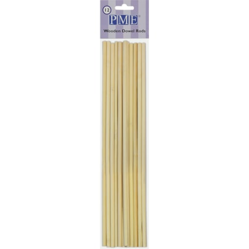 PME Drewniane wsporniki do tortów (12 sztuk)