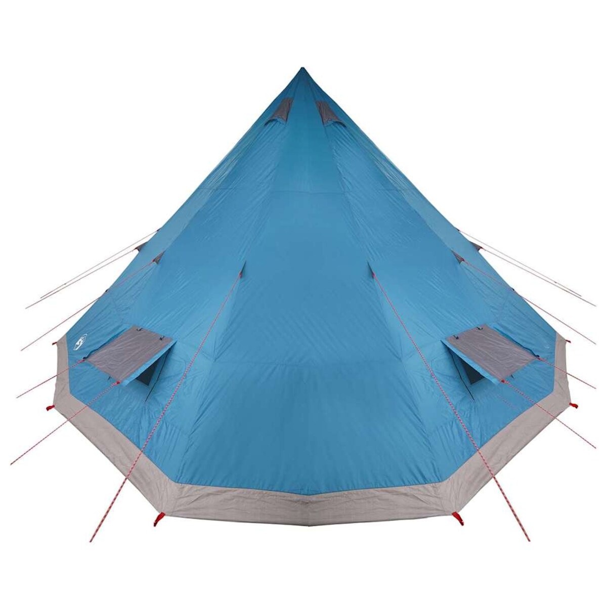 vidaXL Rodzinny namiot tipi Niebieski i szary 560 x 560 x 300 cm