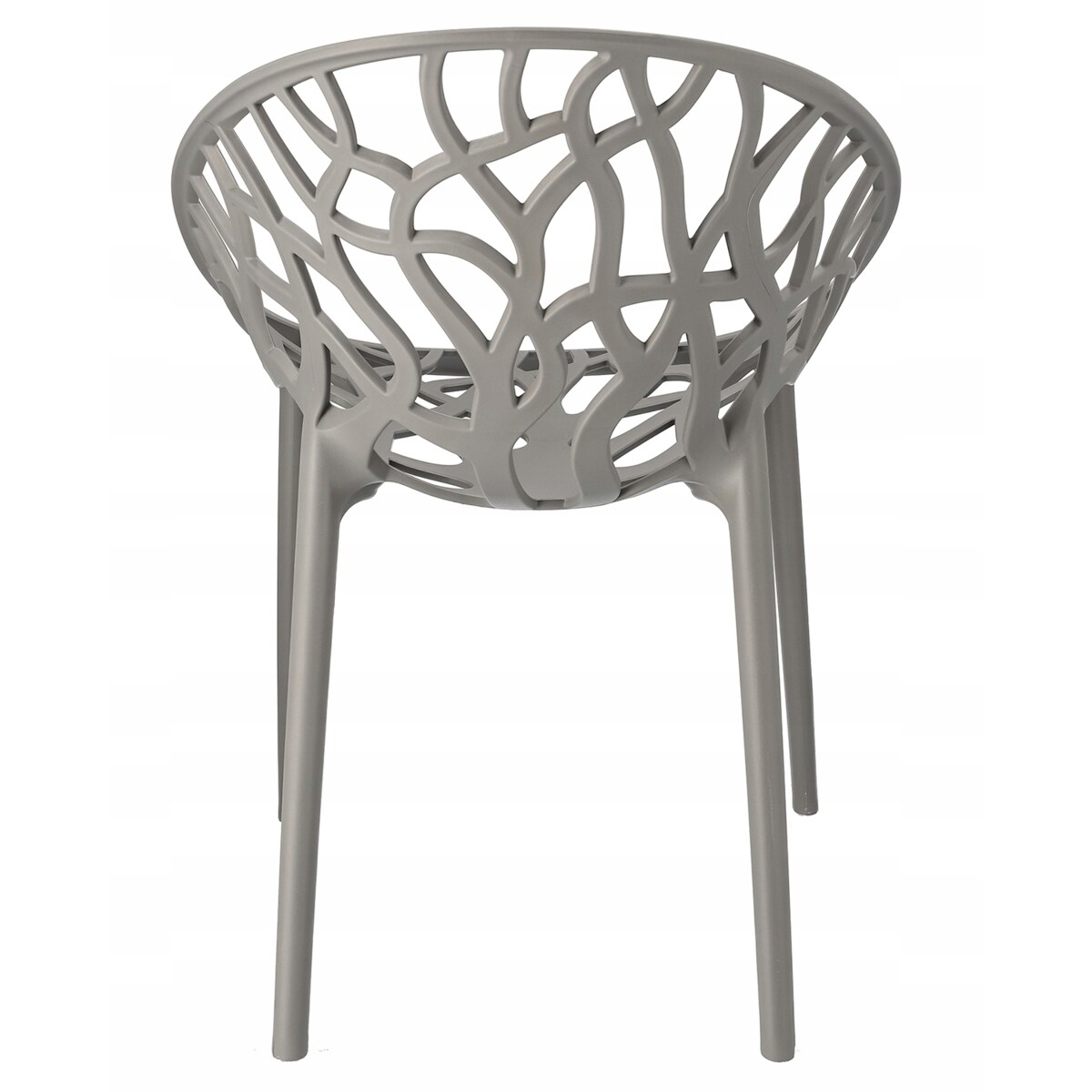 Krzesło plastikowe ALBERO eleganckie szare