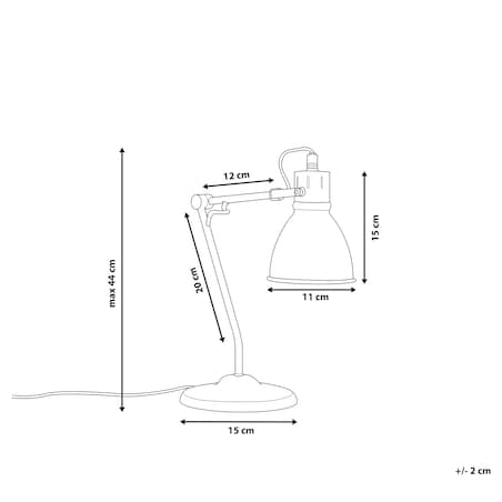 Lampa biurkowa MONSAN Regulowana Metal Mosiężny