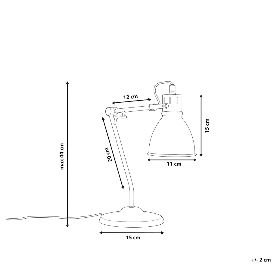 Lampa biurkowa MONSAN Regulowana Metal Mosiężny