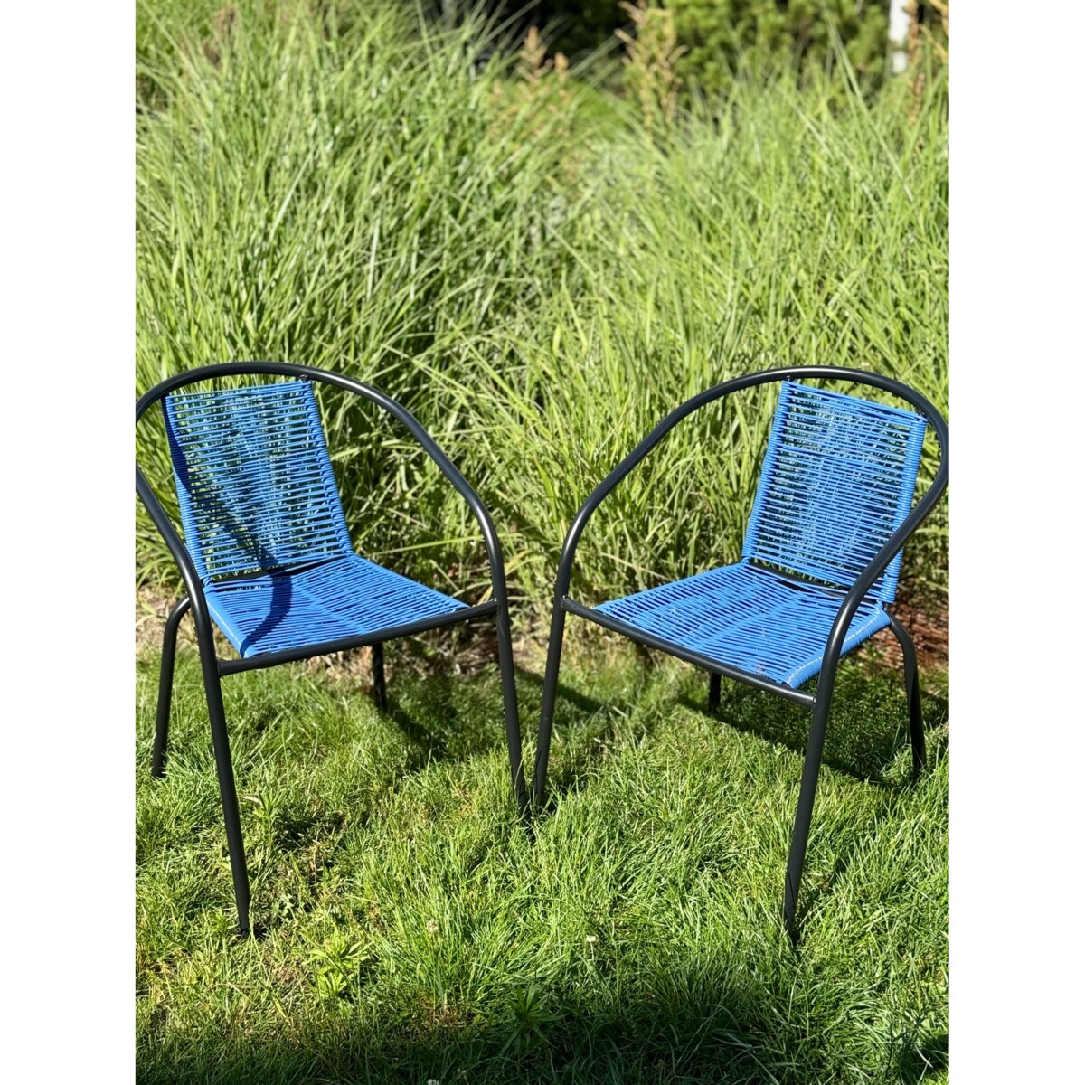 6 X Fotel Bistro Sznurkowy Wygodne Krzesło Ogrodowe Na Balkon Do Ogrodu