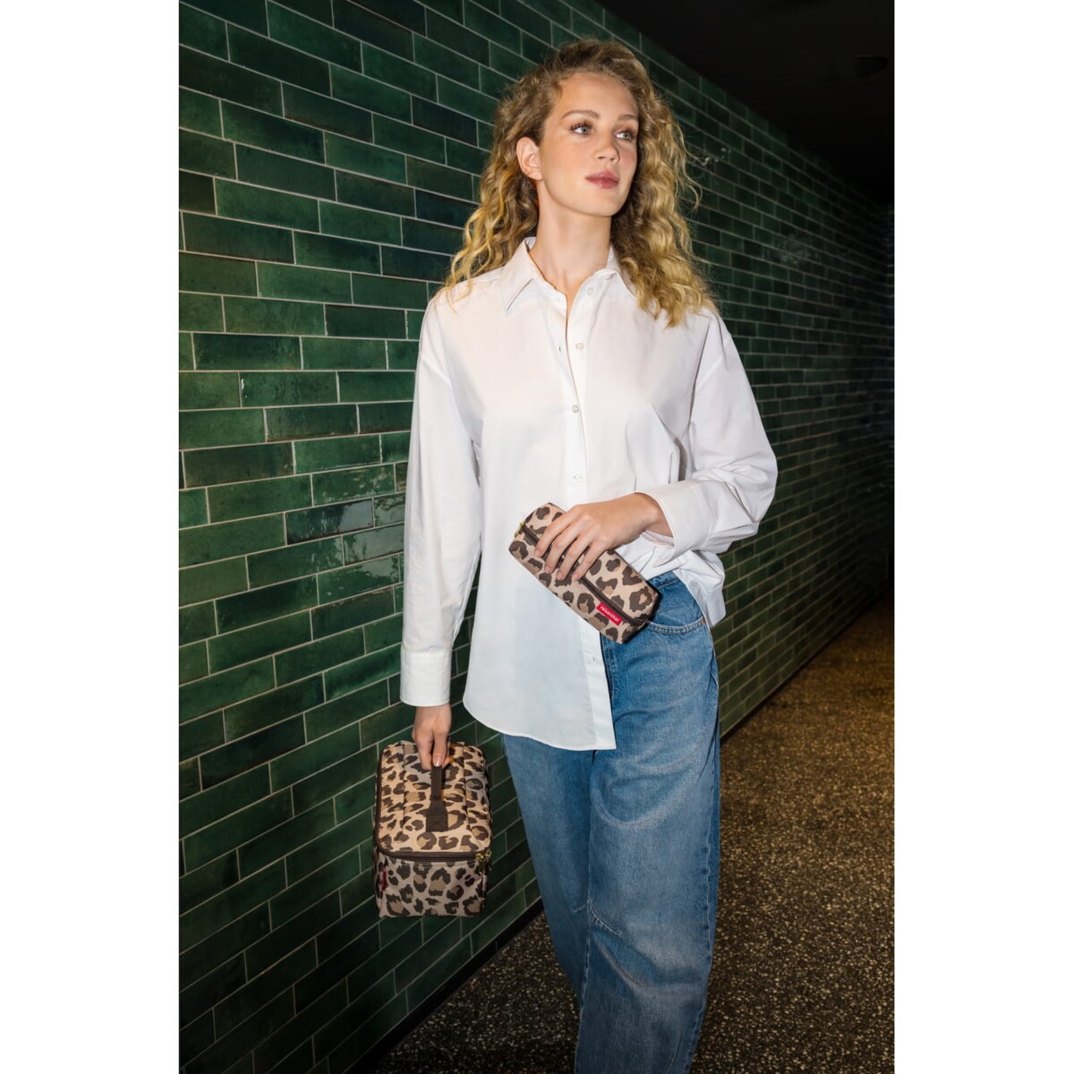 Kosmetyczka BEAUTYCASE zestaw, leo macchiato