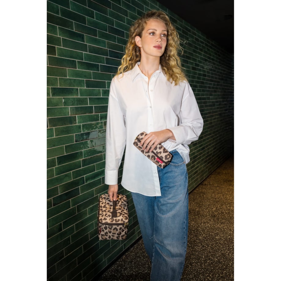 Kosmetyczka BEAUTYCASE zestaw, leo macchiato