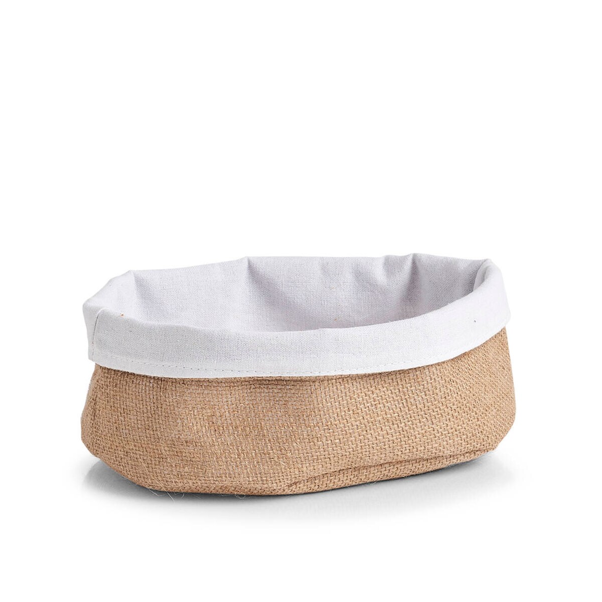 Koszyk na chleb z juty i bawełny, 22 x 15 cm