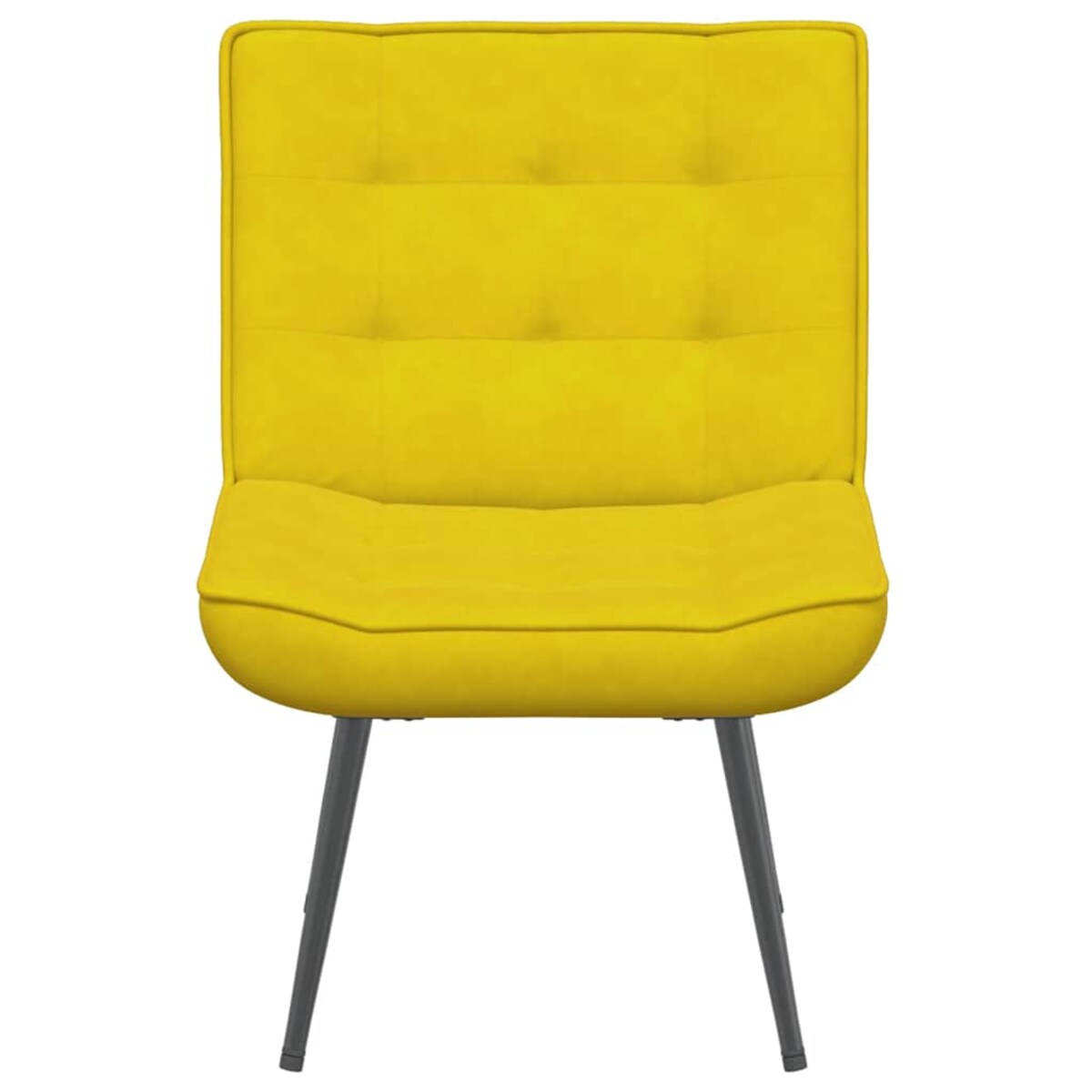 vidaXL Fotel relaksacyjny żółty 64x74x84 cm aksamit