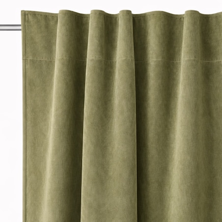 Zasłona zaciemniająca welurowa Werona w kolorze oliwkowym 250 cm