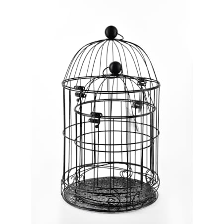 MARLISE Komplet 2 klatki dekoracyjnel:śr,30xh54CM m:śr,25xh42cm