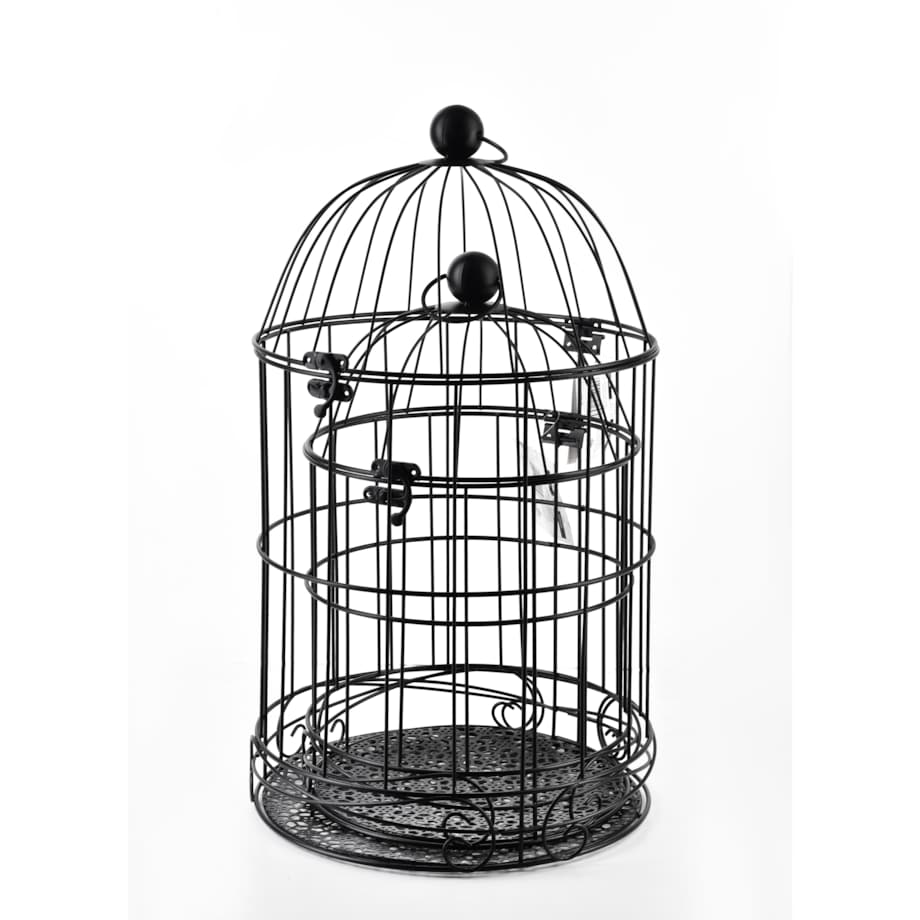 MARLISE Komplet 2 klatki dekoracyjnel:śr,30xh54CM m:śr,25xh42cm