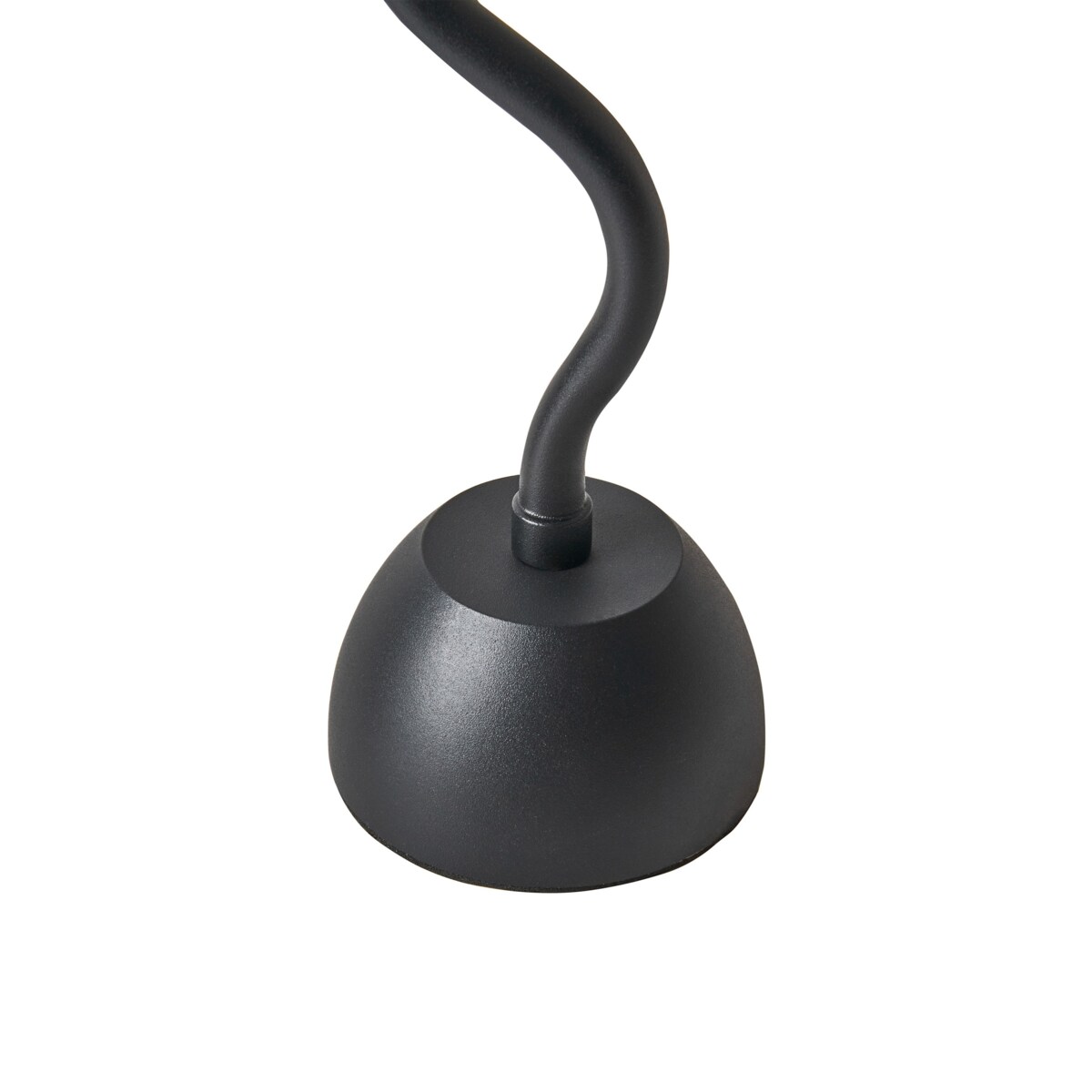 Bezprzewodowa lampa stołowa metalowa czarna VOUGA