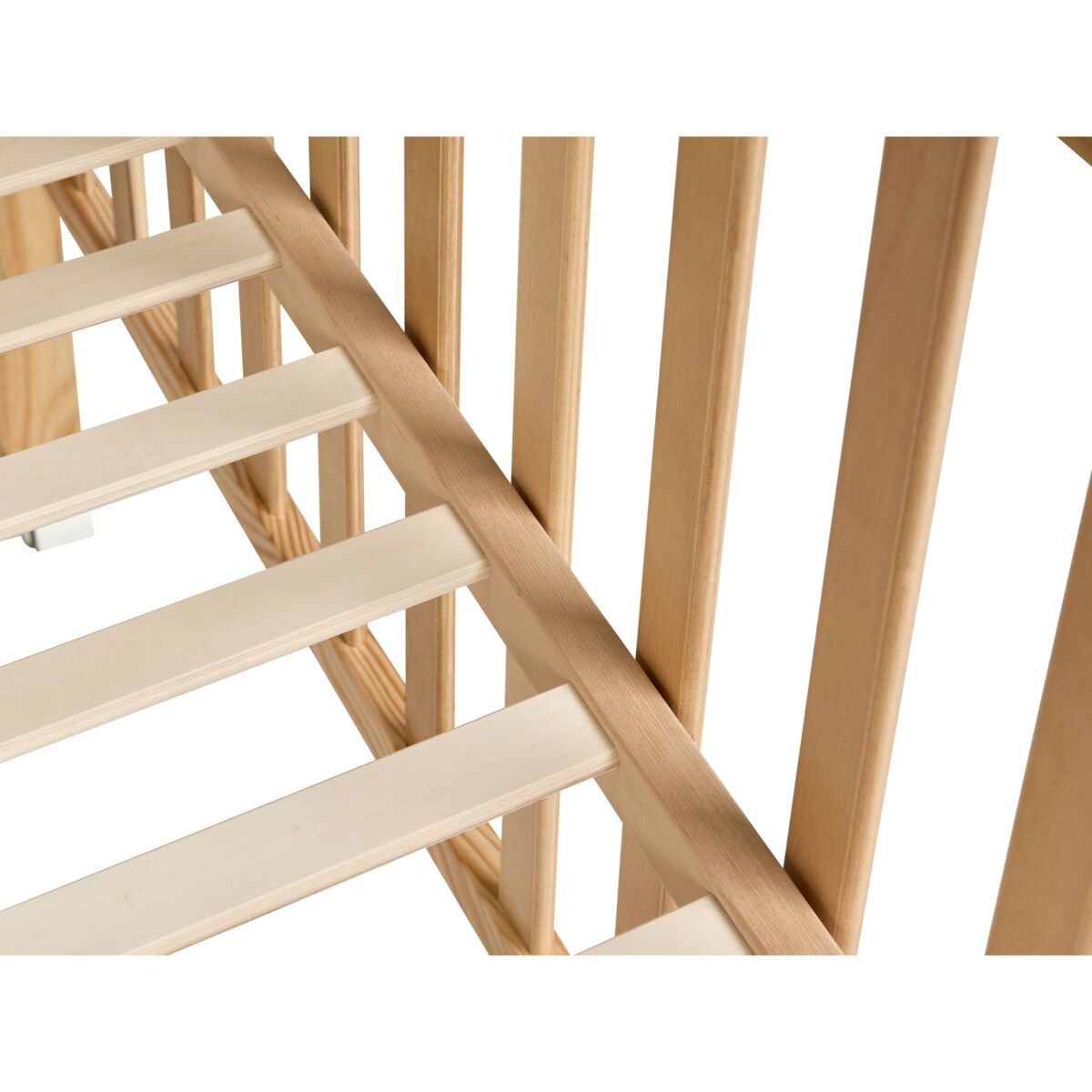 Łóżeczko dziecięce Drewno sosnowe BODMIN 60 x 120 cm Z kółkami Jasnobrązowy