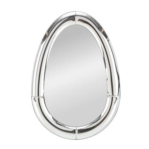 Lustro dekoracyjne IVORY 120x80cm srebrne