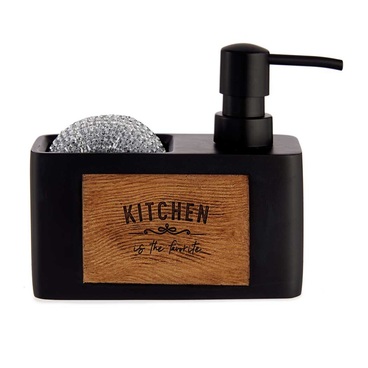 Dozownik kuchenny z miejscem na gąbkę